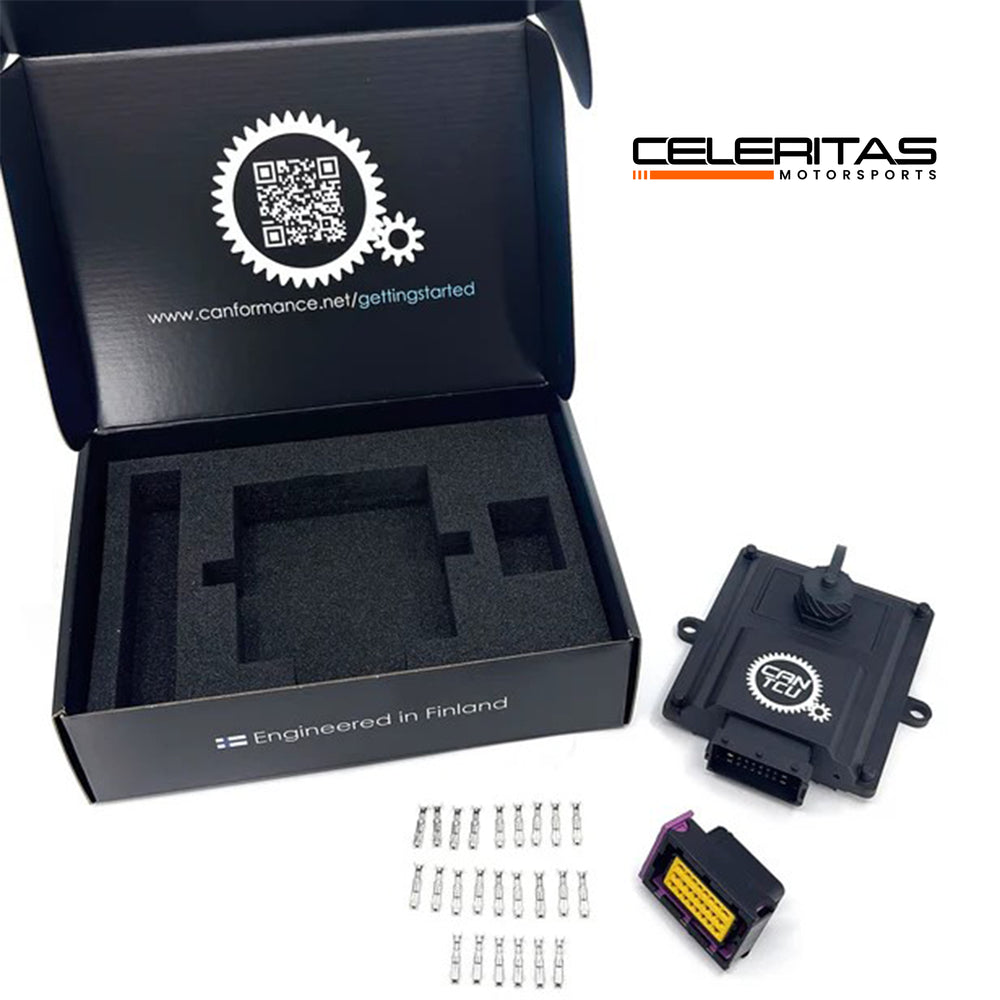 Compact CANTCU Transmission Controller by CANFormance for precise control of 8HP/DCT transmissions