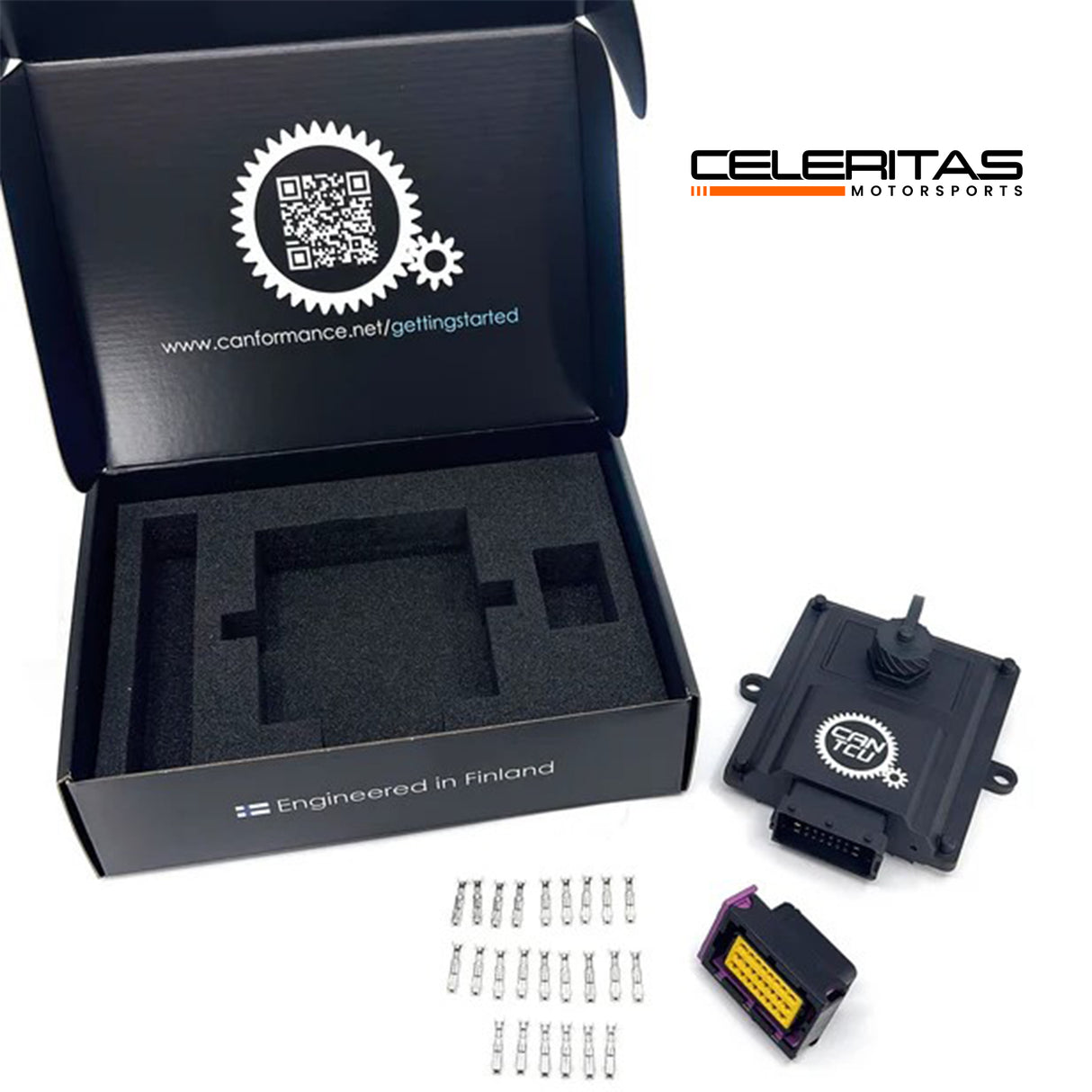 Compact CANTCU Transmission Controller by CANFormance for precise control of 8HP/DCT transmissions
