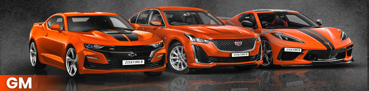 GM tuning service by ZackTuned enhancing performance for GM vehicles. Unlock improved power, torque, and fuel efficiency with custom ECU tuning for GM cars and trucks