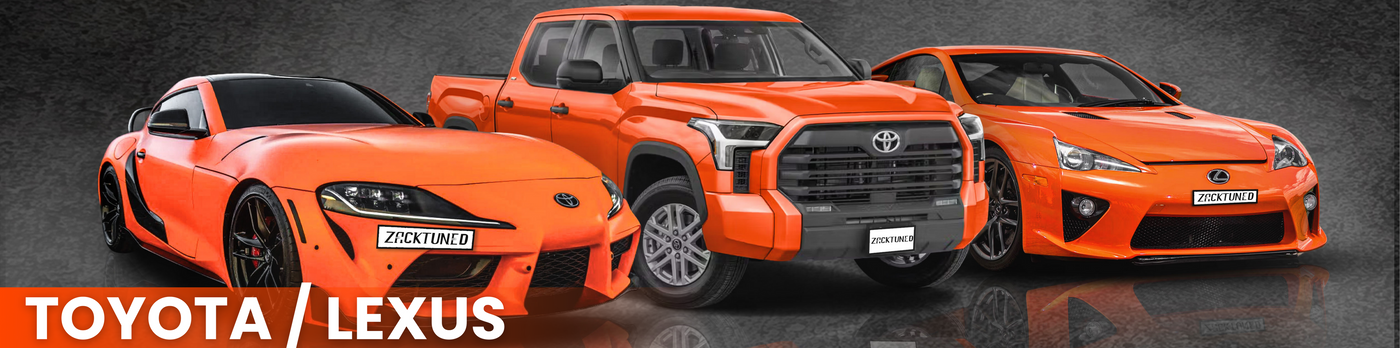 Expert ECU tuning for Toyota and Lexus by ZackTuned. Maximize performance with custom tuning solutions for Toyota and Lexus vehicles, improving horsepower, torque, and efficiency.